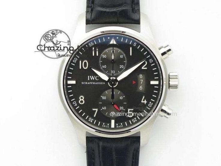 MIROTIME 1228 Durable Portofino 37mm RG V7F 1:1 Best Edition Gray Dial Diamonds Bezel on Black Leather Strap A 7089